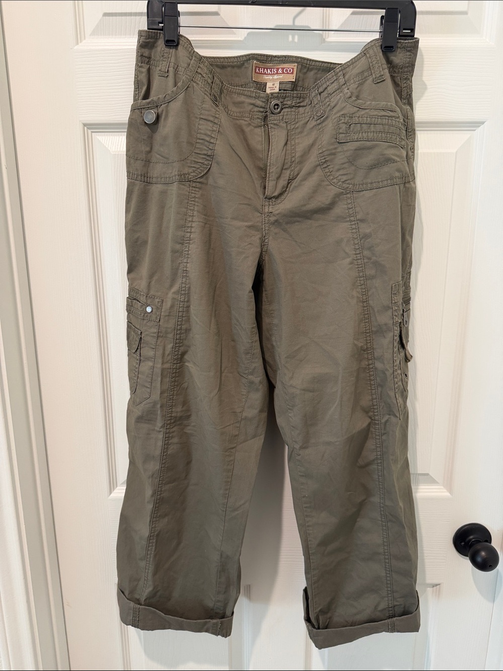 Khakis & Co. Olive Utility Crop Pants